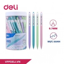 Bút bi bấm Deli EQ03336 ngòi 0.7mm