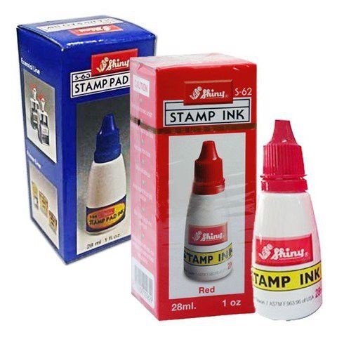 Mực Dấu Shiny S62 28ml - Xanh/Đỏ